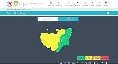 Meteorolojiden Bursa için son dakika uyarısı