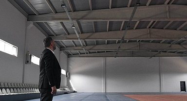 Pursaklar'da Kapalı Spor Kompleksinde son rötuşlar