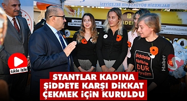 Stantlar Kadına Şiddete Karşı Dikkat Çekmek İçin Kuruldu
