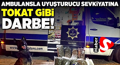Ambulansla uyuşturucu taşıdılar