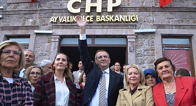 Ayvalık Belediye Başkanı Mesut Ergin Sahaya İndi