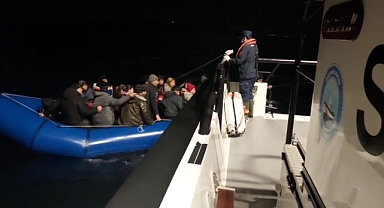 Ayvalık’ta 43 Düzensiz Göçmen Yakalandı