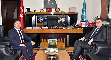 Balıkesir Cumhuriyet Başsavcısı Abdulkadir Akın'dan, Rektör Prof. Dr. Yücel Oğurlu'ya Ziyaret