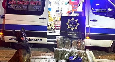 Balıkesir’de Ambulansla Uyuşturucu Taşıyan 3 Şüpheli Tutuklandı