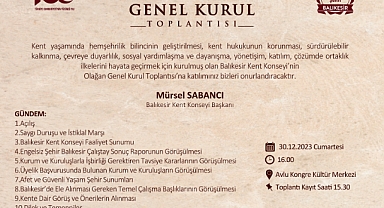 Balıkesir Kent Konseyi’nde Genel Kurul heyecanı