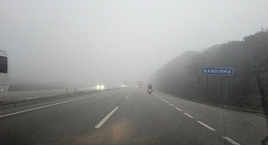 Bandırma'da Sabah Saatlerinde Sis 