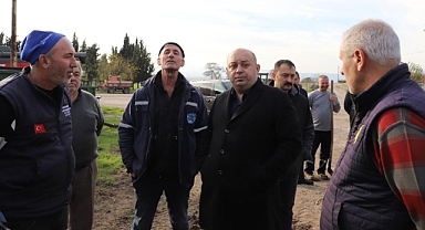 Başkan Palaza Sahaya İndi