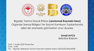 Bigadiç Jeotermal Kaynaklı Sera