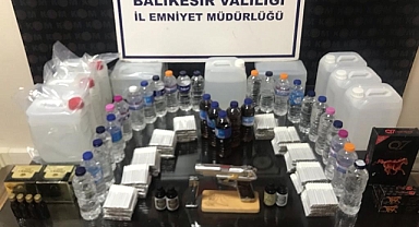 Edremit’te Polisten Sahte İçki Operasyonu