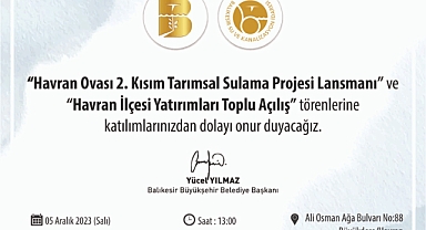 Havran Ovası 2. Kısım Tarımsal Sulama Projesi