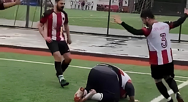 Attığı golden sonra çıldırdı