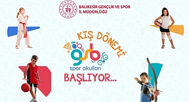 Balıkesir’de Kış Spor Okulları Devam Ediyor