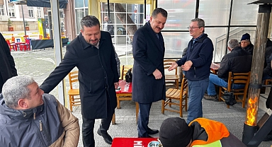 Başkan Yılmaz Ve Başkan Aydemir’den Kapı Kapı Ziyaret