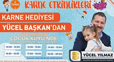 Çocuklara En Güzel Karne Hediyesi Yücel Yılmaz’dan