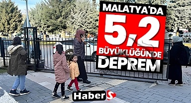 Malatya'da korkutan deprem