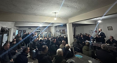 AK Parti Manyas Belediye Başkan Adayı İbrahim Koman, Peynirkuyu ve Koçoğlu Mahallelerini Ziyaret Etti