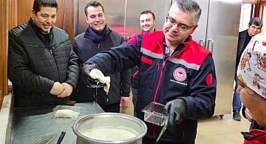 Balıkesir Tarım İl Müdürü, Ayvalık'taki Manda Çiftliğinde Aşılama Çalışmalarını İnceledi