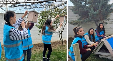 Bandırma Kız Yurdu Öğrencilerinden Hayvan Dostlarına Sıcak Yuva