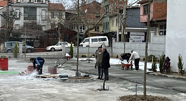 Başkan Avcu Sahaya indi