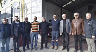 Başkan Ramazan Bahçavan, Yeni Sanayi Sitesi'ni Ziyaret Etti