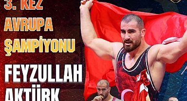 Başkan Yücel Yılmaz, Avrupa Şampiyonu Sporcu Feyzullah Aktürk'ü Tebrik Etti