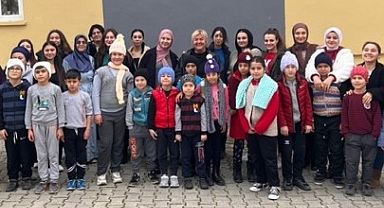 Bigadiç Yurdu Öğrencilerinden Turfullar İlkokulu'na ‘Isıtan Eller’