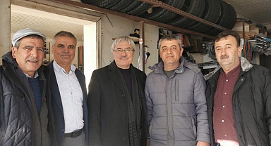 Ivrindi Belediye Başkanı ve Başkan Adayı Yusuf Cengiz, İlçedeki Sanayi Esnafını Ziyaret Etti