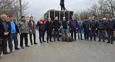 Kepsutlular Badem Fidanları İle Buluştu