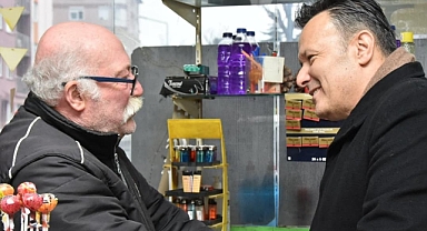 Mesut Eray, Atalar Caddesi'ndeki Esnafı Ziyaret Etti