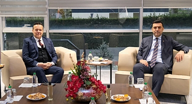 Mesut Eray, Balıkesir Ticaret Odası ve Sanayi Odası Başkanlarını Ziyaret Etti