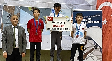 Spor Tırmanış Türkiye Şampiyonası'nda Balıkesir Rüzgarı