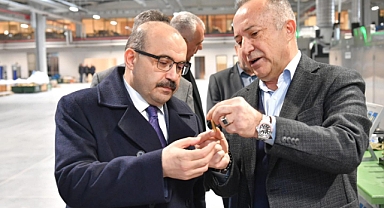 Vali Ustaoğlu, BPS Fabrikasını Ziyaret Etti