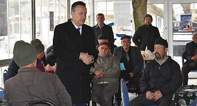 Altıeylül Belediye Başkan Adayı Mesut Eray, Ayşebacı Mahallesi'nde Vatandaşlarla Buluştu