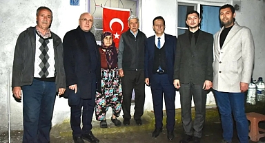 Altıeylül Belediye Başkan Adayı Mesut Eray, Şehidimiz Mustafa Bakır'ın Ailesini Ziyaret Etti