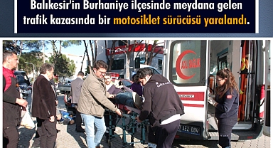 Balıkesir'de Otomobil ile Motosiklet Kaza Yaptı: 1 Yaralı