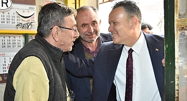 Mesut Eray, Demirciler Caddesi'nde Esnaflarla Buluştu