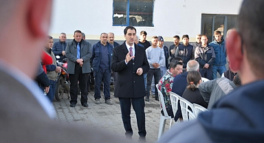 Muhammed Vurmaz, Edremit Belediyesi Eminkuyu Şantiyesi'ni Ziyaret Etti