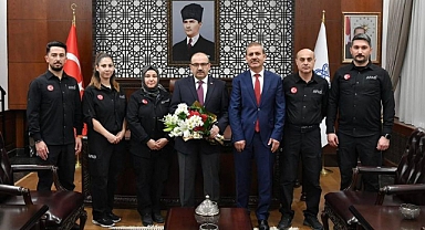 Vali Ustaoğlu'na Deprem Haftası Ziyareti