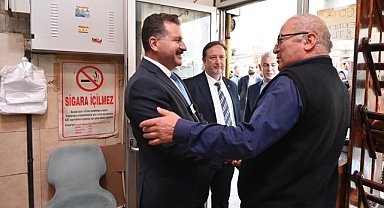 Yücel Yılmaz ve Dinçer Orkan’dan Karesi'de Esnaf Ziyareti