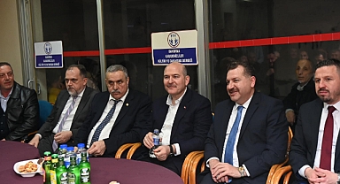Yücel Yılmaz ve Süleyman Soylu, Bandırma Karadenizliler Derneği'ni Ziyaret Etti