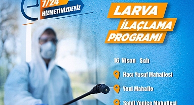 Bandırma Belediyesi Larva İlaçlamalarını Sürdürüyor