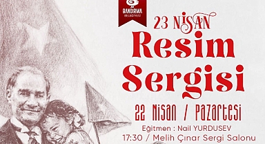 Bandırma'da 23 Nisan Çocuk Sergisi Melih Çınar Sergi Salonu'nda Açılıyor