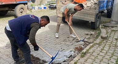 Sındırgı Belediyesi Fen İşleri Ekipleri, Çavdaroğlu Mahallesi'nde Çalışmalarını Sürdürüyor