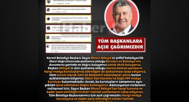 Tüm Başkanlara Açık Çağrımızdır