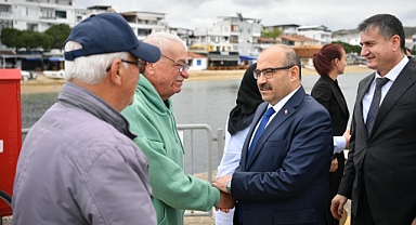 Vali Ustaoğlu, Avşa Adası'nda İncelemelerde Bulundu