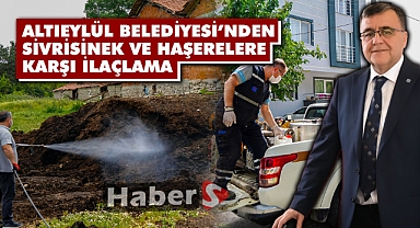 Altıeylül Belediyesi’nden Sivrisinek Ve Haşerelere Karşı İlaçlama
