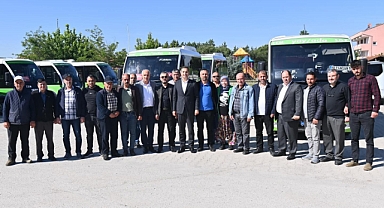 Balıkesir Büyükşehir Belediye Başkanı Ahmet Akın, Ayşebacı Mahallesi Minibüs Şoförleriyle Buluştu