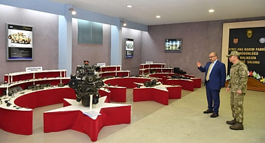 Balıkesir Valisi İsmail Ustaoğlu, 6. Ana Bakım Fabrika Müdürlüğü’nü Ziyaret Etti