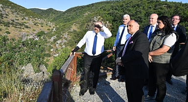 Balıkesir Valisi İsmail Ustaoğlu, Çaylak Şelalesi ve Mesire Alanı'nda İncelemelerde Bulundu