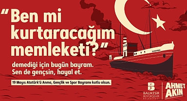 Başkan Akın'dan 19 Mayıs Mesajı